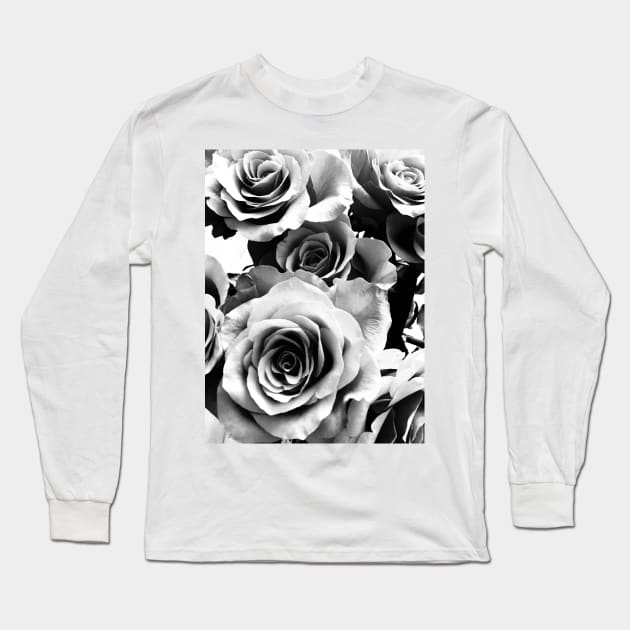 Roses Long Sleeve T-Shirt by BlackWhiteBeige